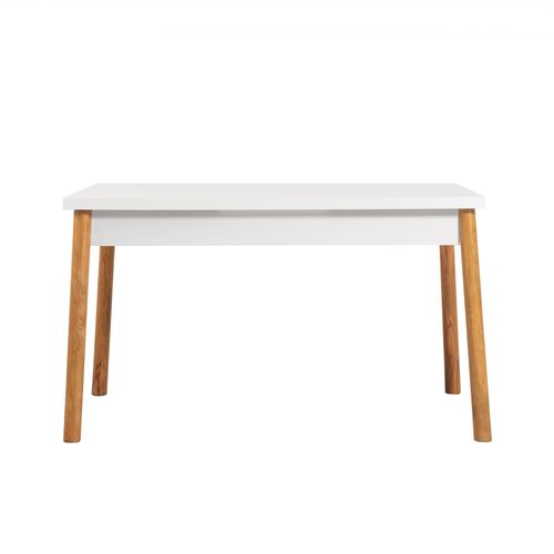 Woody Fashion Set stolova i stolica (4 komada), Atlantski bor Bijela boja Sivo, Costa 0701 - 3 AB slika 3