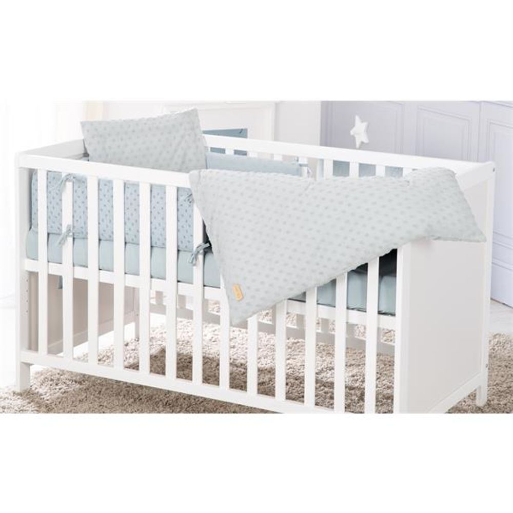 Roba Kids Set posteljine sa ogradicom Lil Planet, Plavi slika 2