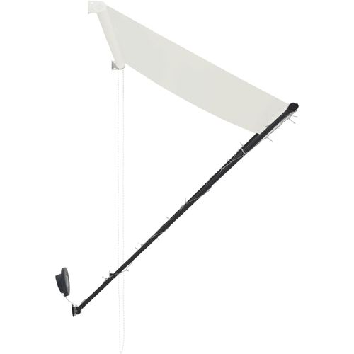 Tenda na uvlačenje s LED svjetlima 200 x 150 cm krem slika 33