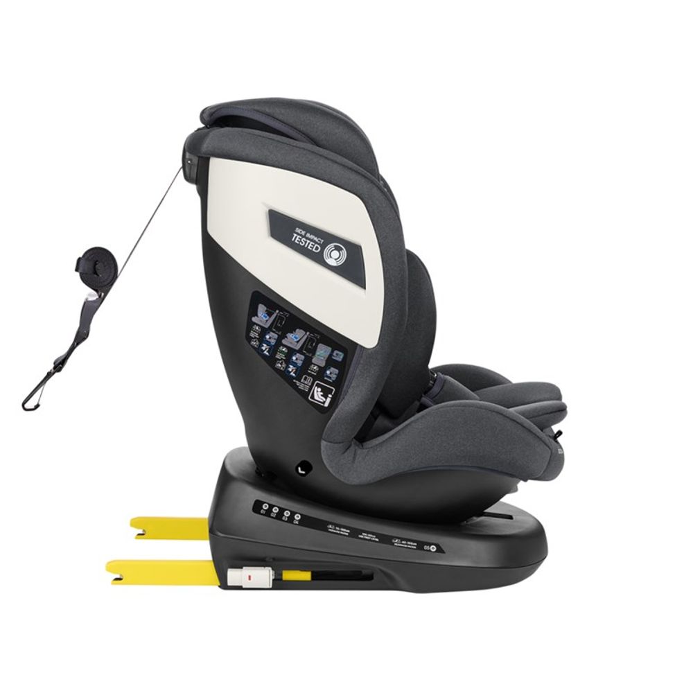 Kikka Boo Autosjedalica I-Cruise i-Size 40-150cm Isofix, Dark Grey slika 7