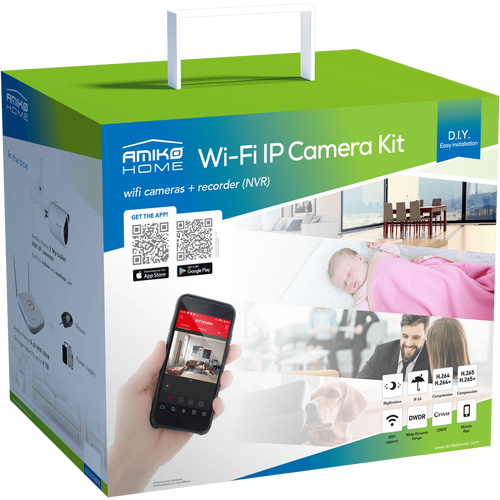 Amiko Home Set za video nadzor, 9ch, 2.0 Mpixel, WiFi - CCTV KIT 4800 slika 2