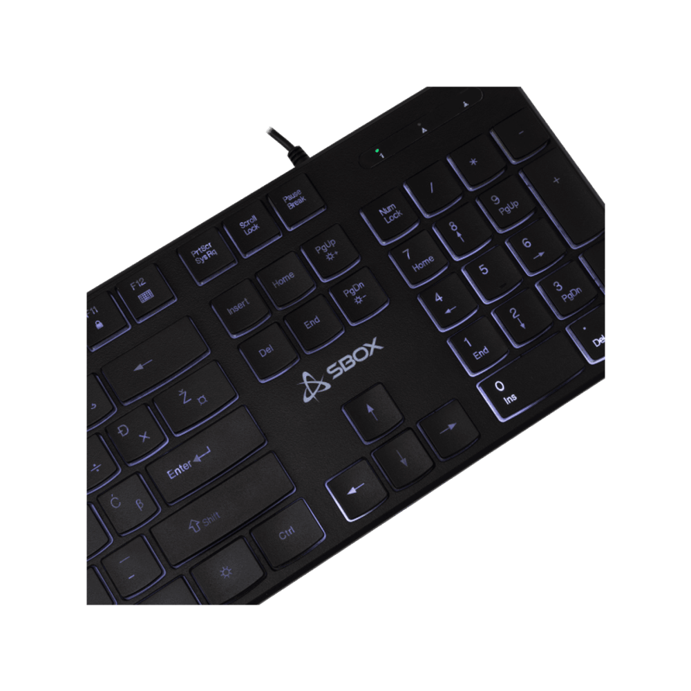 SBOX Tastatura K-22 / HR, crna slika 2