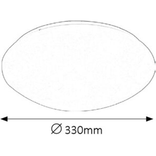 Rabalux Lucas plafonjera sa ugrađenim LED 18W D33 bela IP44 slika 3