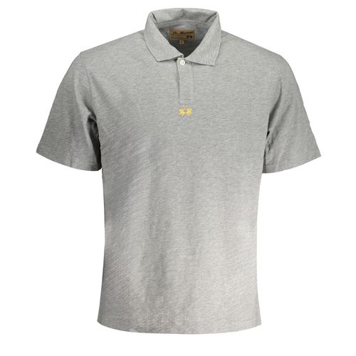 LA MARTINA MEN'S GRAY SHORT SLEEVED POLO SHIRT slika 1