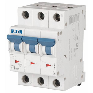 Eaton Mini Automatski Prekidač 20A, 3+N, 10kA, PL7-B20/3N