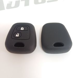 Silikonska Navlaka za Ključ Citroen Tip 11 Crna (Dvije Tipke)