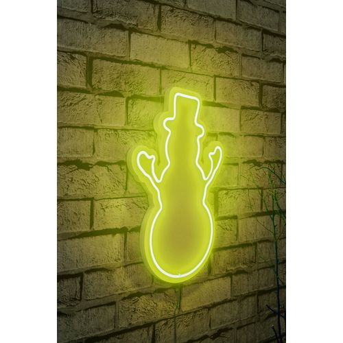 Wallity Ukrasna plastična LED rasvjeta, Snowman - Yellow slika 1