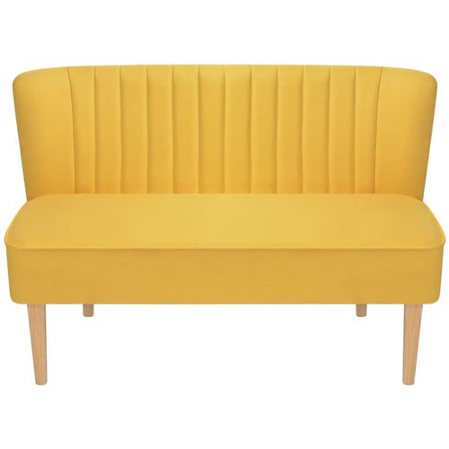 Sofa 117x55,5x77 cm Tkanina Žuta slika 10