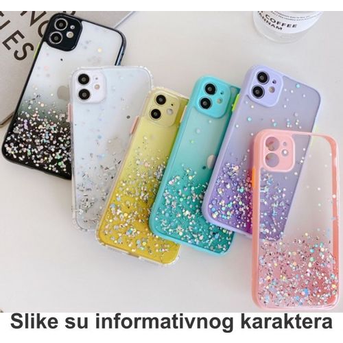 MCTK6-IPHONE XS Max * Furtrola 3D Sparkling star silicone Pink (89) slika 2