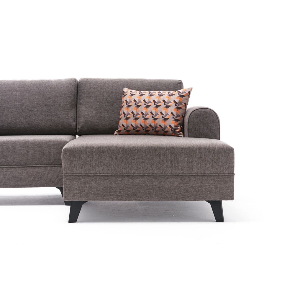 Belen - Smeđi Ugaoni Sofa-Krevet slika 5