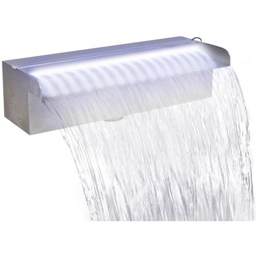 Pravokutna fontana za bazen s LED svjetlom nehrđajući čelik 30 cm slika 20