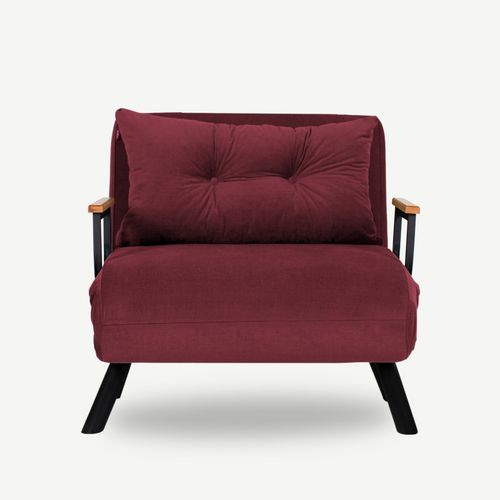 Atelier Del Sofa Fotelja na razvlačenje, Kesten, Sando Single - Maroon slika 2