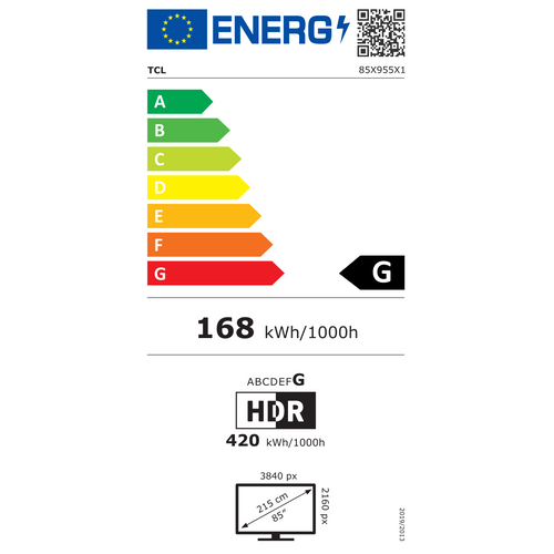 TCL televizor Mini LED TV 85X955, Google TV slika 2