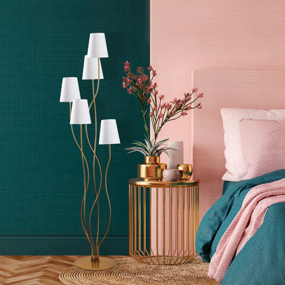 Bonibon - 13240 Gold Bijela Podna Lampa slika 3