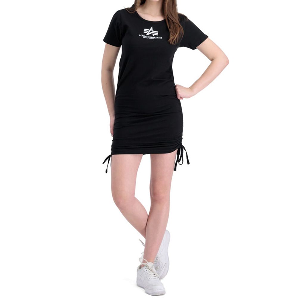 Alpha Industries Haljina Ruched Dress, Crna slika 1