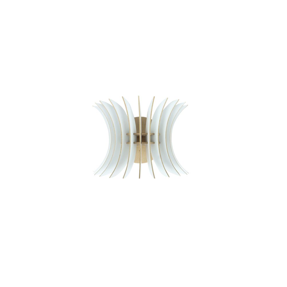 Elegantna Bijela Zidna Lampa 206-WB2 slika 2