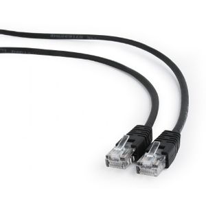 Gembird PP12-3M/BK Patch Cable, U/UTP Cat.5e, Black, 3m