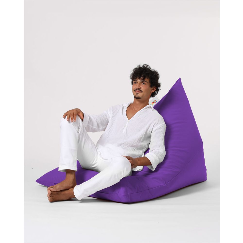 Piramida Veliki Krevet Pouf - Ljubičasti Vrt Bean Bag slika 10