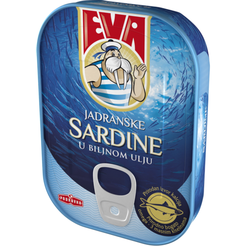 Eva sardina u biljnom ulju limenka 115 g slika 1