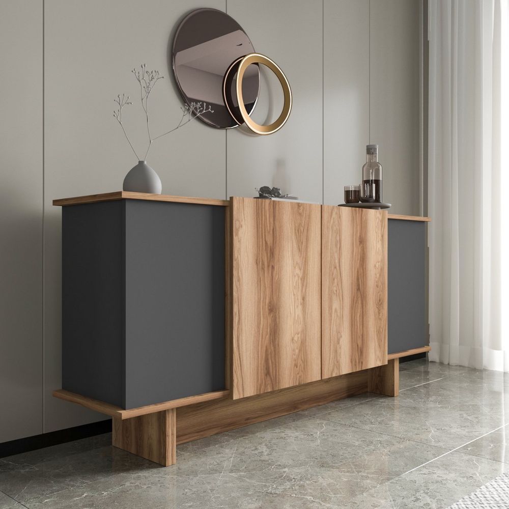 Diana - Anthracite, Walnut Anthracite Konsola slika 3