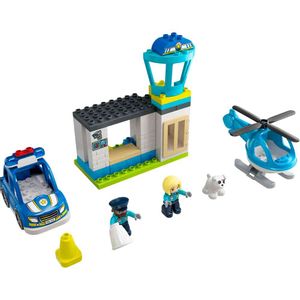 Lego Duplo Town Police Station & Helicopter