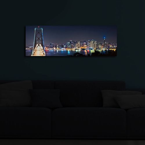 Wallity Slika dekorativna na platnu s LED rasvjetom, 3090İACT-37 slika 2