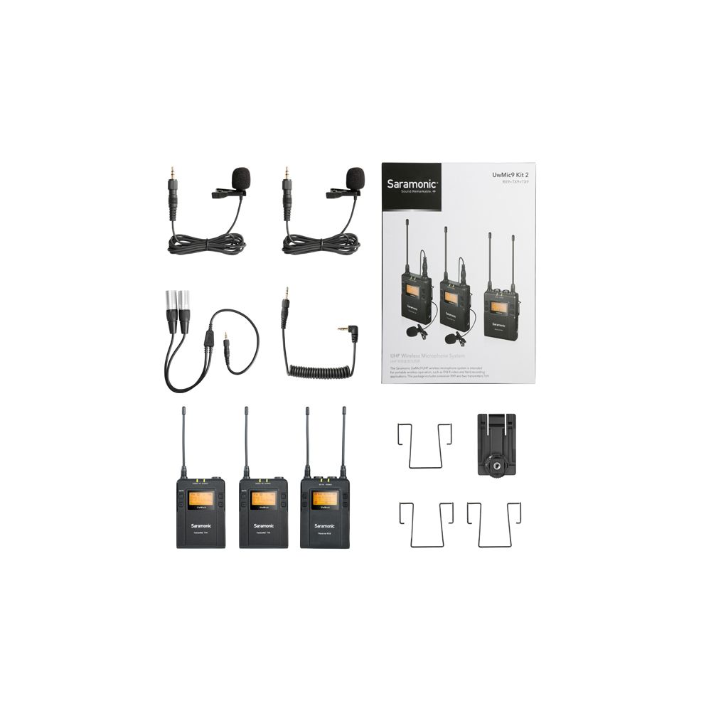 Saramonic UHF wireless mikrofon with 2 transmitters slika 5