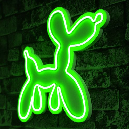 Wallity Ukrasna plastična LED rasvjeta, Balloon Dog - Green slika 8