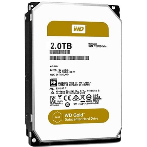 WD 2TB 3.5" SATA III 128MB 7.200 WD2005FBYZ Gold hard disk slika 1