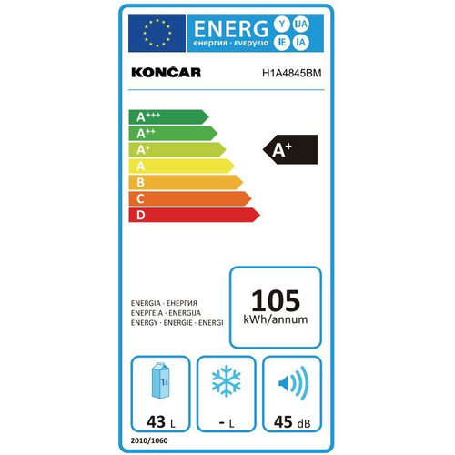 Končar hladnjak H1A4845BM slika 3