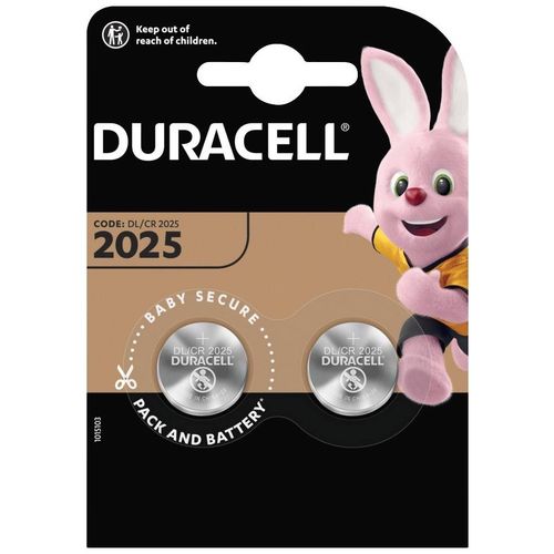 Duracell baterija dugmasta litijum CR2025 pk2 slika 1