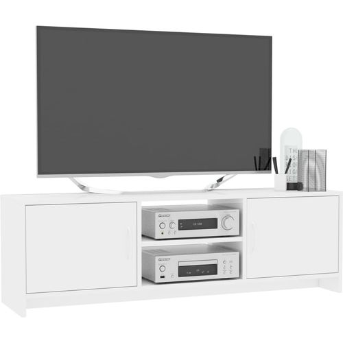 TV ormarić od iverice visoki sjaj bijeli 120 x 30 x 37,5 cm slika 15