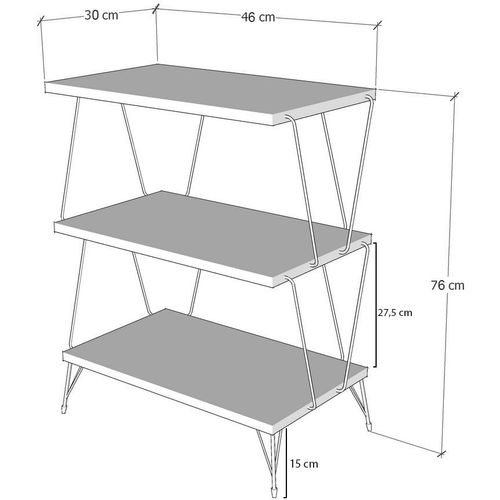 Lazandos - Pine Pine Side Table slika 4