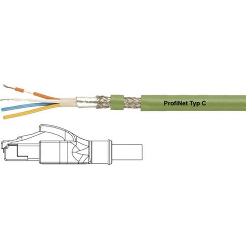 Helukabel 806410 RJ45 mrežni kabel, Patch kabel cat 5e SF/UTP 1.00 m zelena PUR plašt, pletena zaštita, zaštićen s folijom, fleksibilni unutarnji vodič 1 St. slika 1
