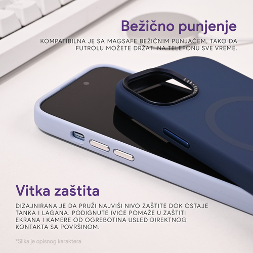 Torbica Magsafe za iPhone 11 6.1 svetlo plava slika 4