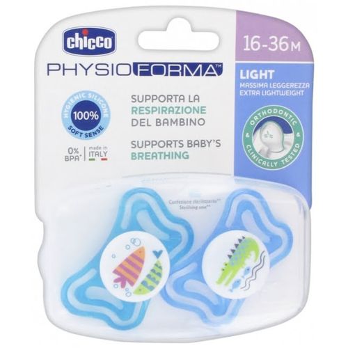 Chicco Duda varalica PhysioForma Light 16-36mj - Silikon, 2kom Plava slika 1