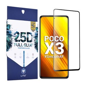 LITO - 2.5D FullGlue Glass - Xiaomi Poco X3 / Poco X3 NFC / Poco X3 Pro - crno