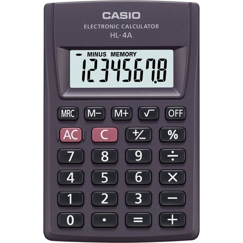 Kalkulator CASIO HL-4A KARTON.PAK bls slika 1