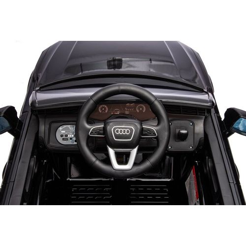 Licencirani auto na akumulator Audi Q7 - crni/lakirani slika 10