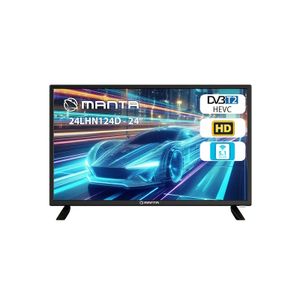 MANTA TV LED 24" HD, 220V+12V, HDMI, USB, CI+, COAX, miniAV, DVB-C/T2 24LHN124D