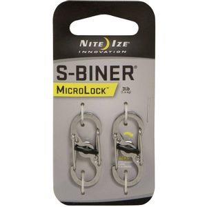 NITE Ize NI-LSBM-11-2R3 karabiner  MicroLock S-Biner 2  35 mm x 15 mm x 7 mm  2 St.