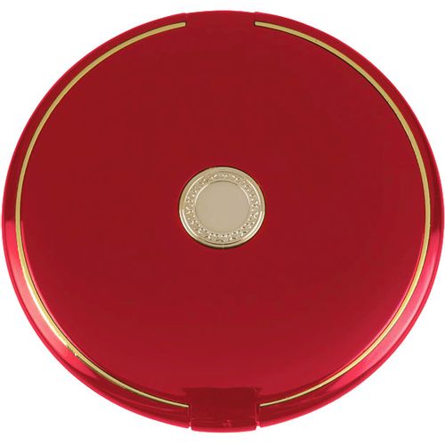 Viter Ogledalce krug sa zlatnim dugmencetom crveno x10 slika 1