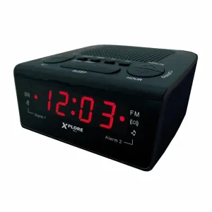 XPLORE Digitalni radio sa alarmom XP336 crna