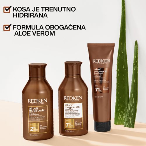 Redken All Soft Mega Curls regenerator za kosu 300ml slika 8