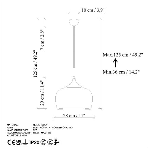 Patine - Mint Mint Chandelier slika 8