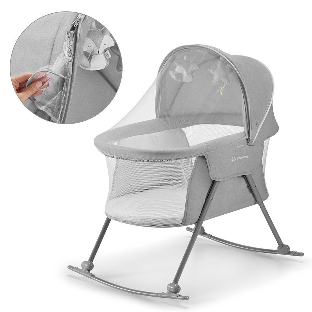 Kinderkraft Sklopiva kolijevka LOVI 3U1 Grey slika 3