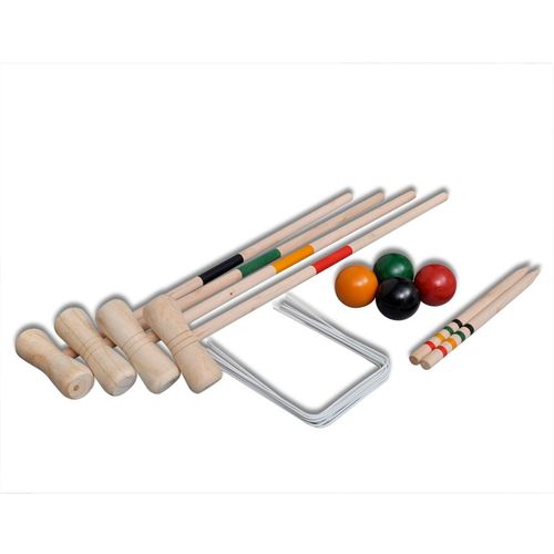 Drveni set za kriket za četiri osobe slika 7