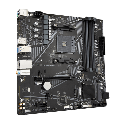 GIGABYTE B550M K, DDR4, SATA3, USB3.2Gen1, DP, AM4 mATX slika 2