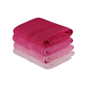 Set Peškira Rainbow u Nijansama Roze (4 Komada)