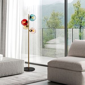 Podna Lampa Benek 15-14546 - Višebojna Zlatna